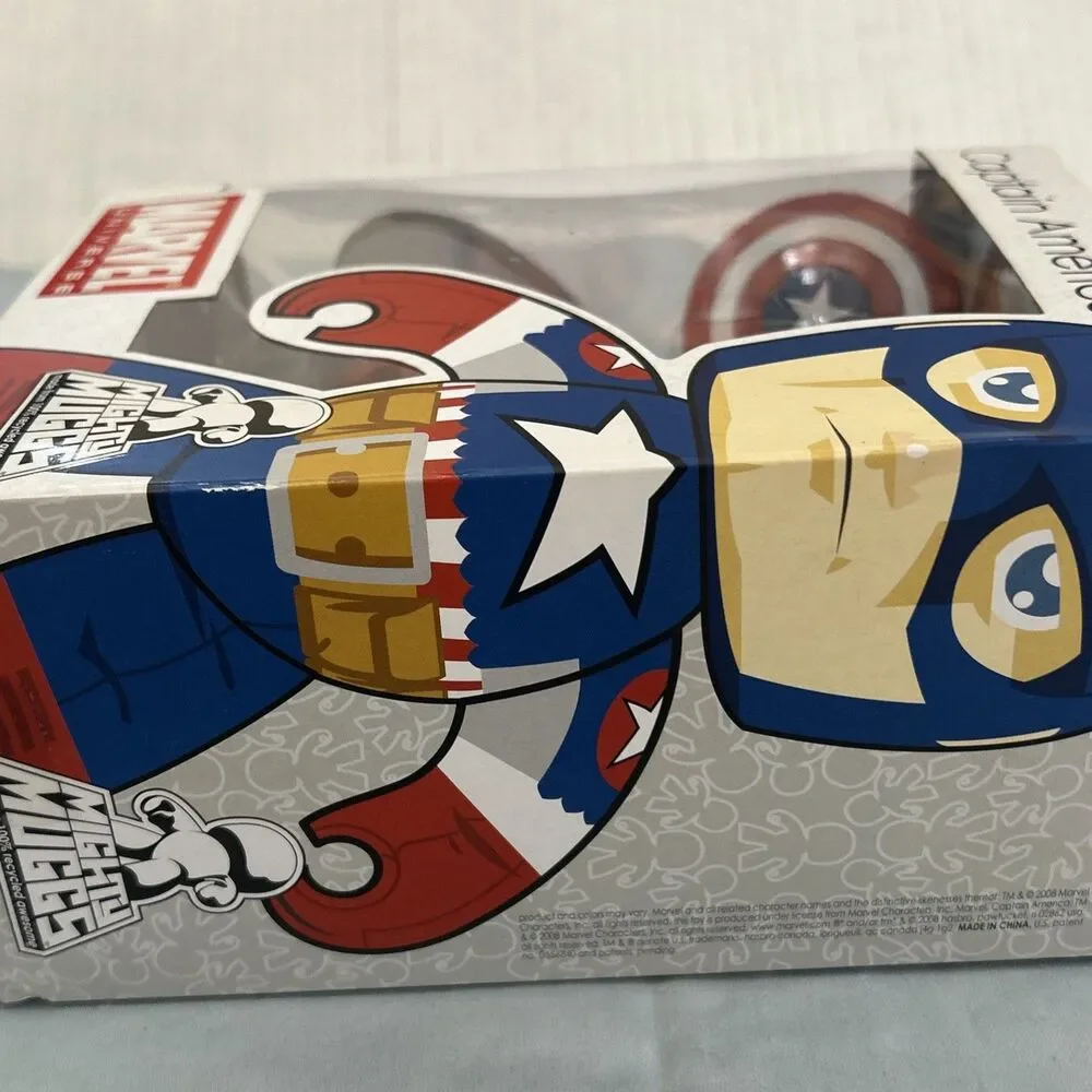 Marvel Mighty Muggs Modern Captain America Figure Hasbro NIB 2008